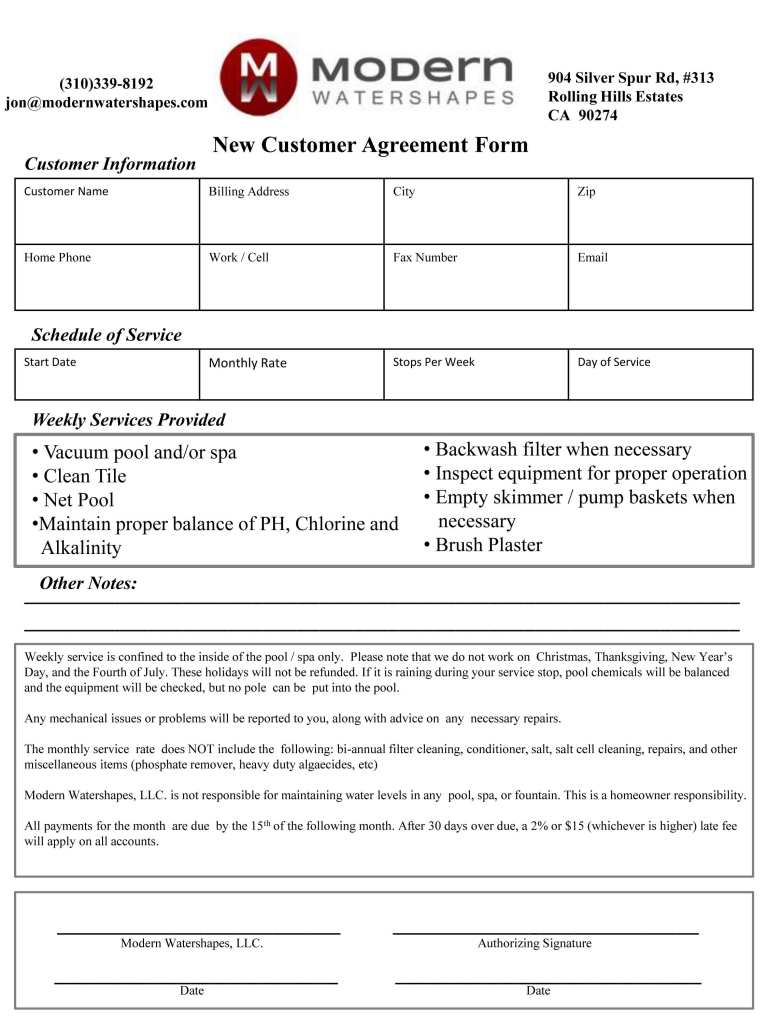 Service Agreement